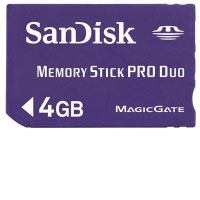 Sandisk Memory Stick Duo Pro 4 GB (PIXPN152028)